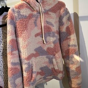 Fluffy comfy teddy bear hoodie